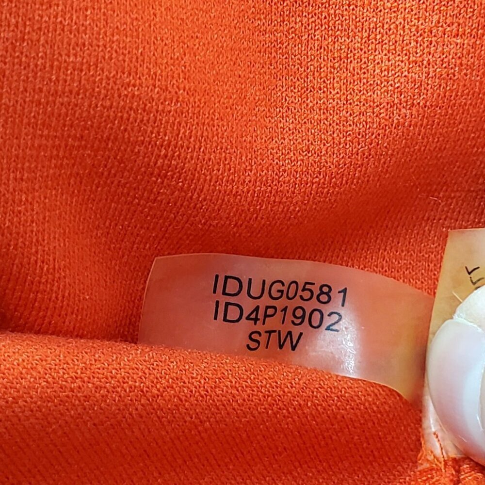 NWT Ivanka Trump Size 16 Sheath Dress Orange Starburst Sleeveless - Picture 12 of 12